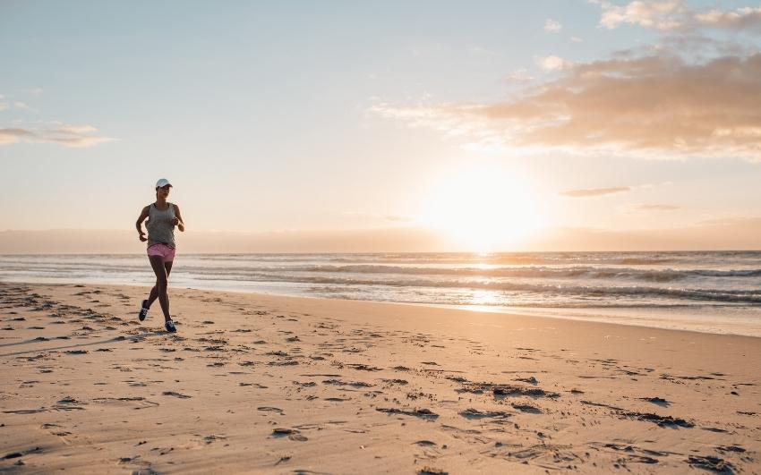 vision board photos running beach